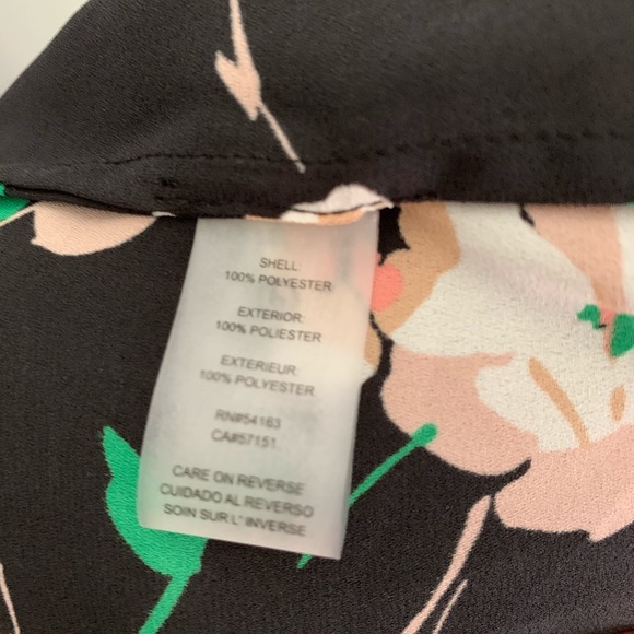 Karl Lagerfeld Long Sleeve Floral Top SZ S - Picture 9 of 11